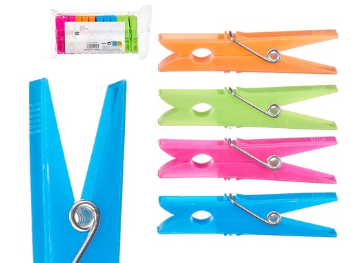 Set 24 pinzas plástico pequeñas: Ideal para organizar y sujetar