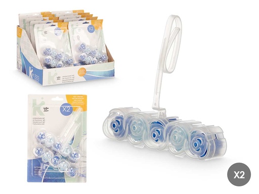 Set 2pzs bolas WC Océano 50gr: Frescura y limpieza asegurada