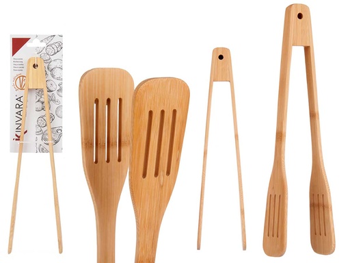 Pinza de bambú para cocina: palas ecológicas y versátiles