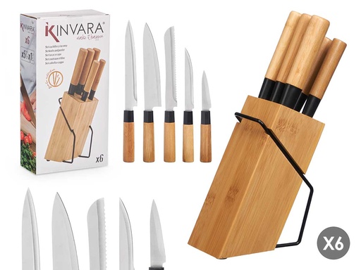 Tacoma 5 cuchillos de bambú: elegancia y durabilidad en tu cocina