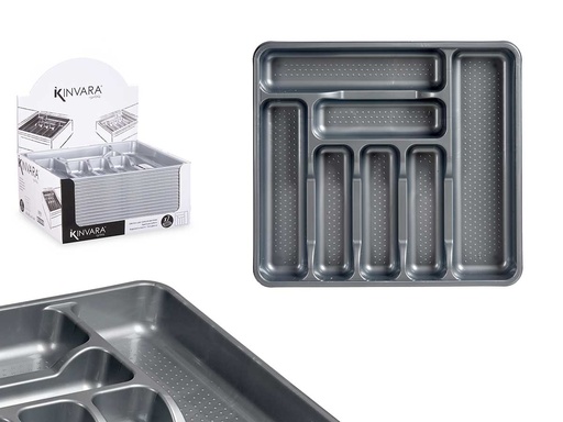 Cubertero plástico gris: organización y estilo para tu cocina