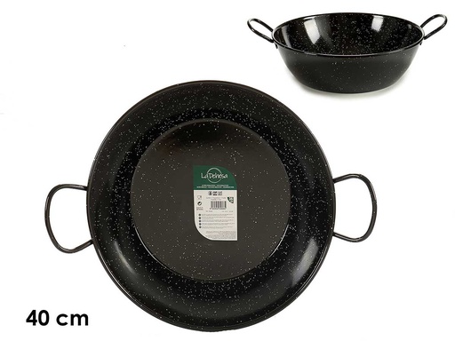 Sartén honda esmaltada con asas: ideal para cocinar con estilo
